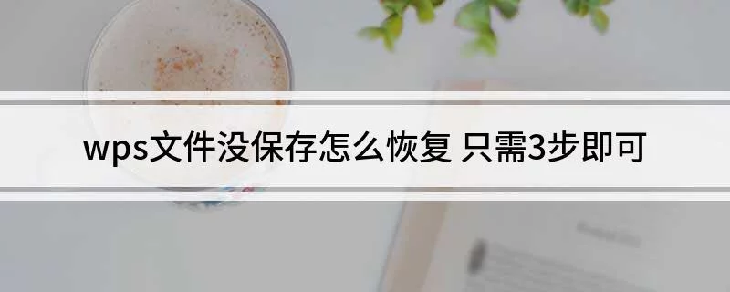 WPS檔案沒儲存怎麼找